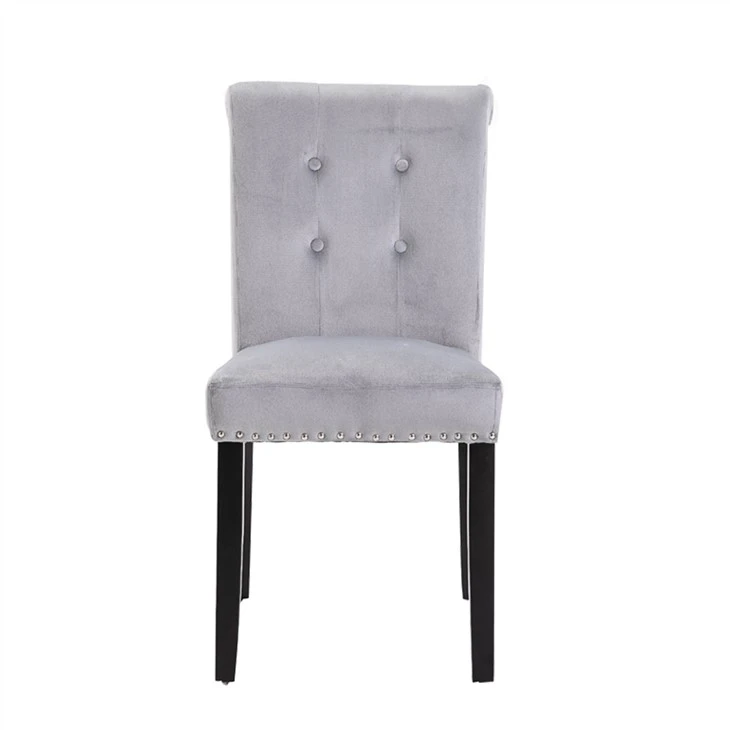 Cadeira de jantar com capa de tecido de veludo estilo europeu