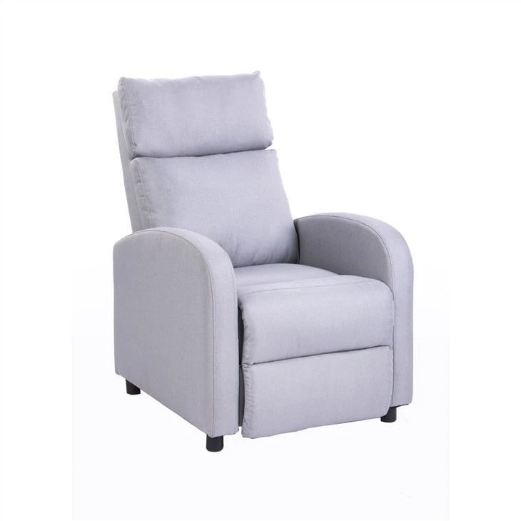 Sofá reclinável de tecido para home theater