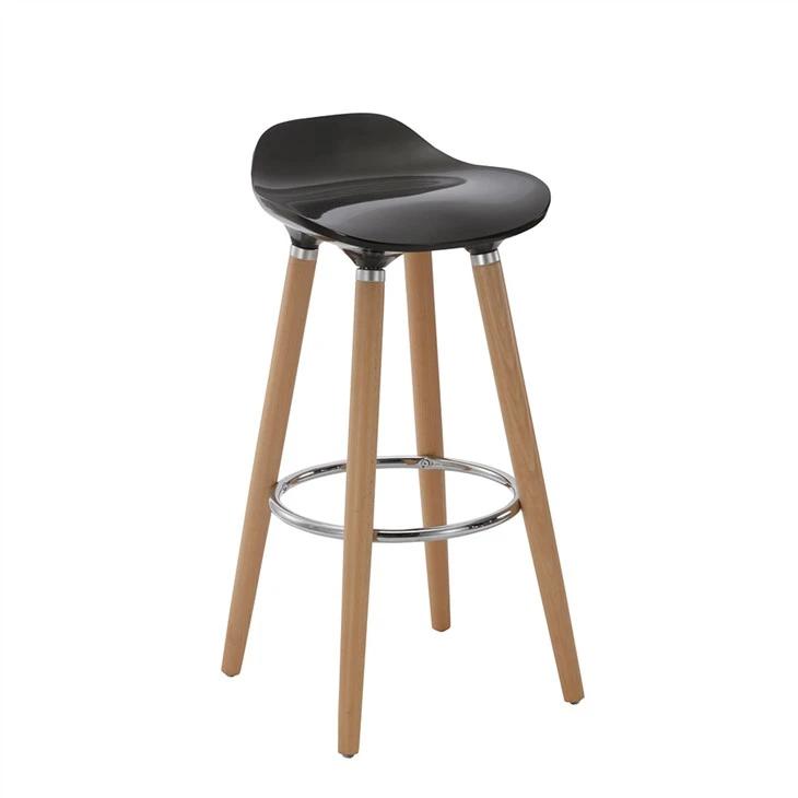 Banqueta de plástico preto