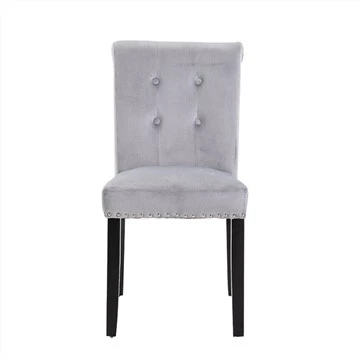 Cadeira de jantar com capa de tecido de veludo estilo europeu