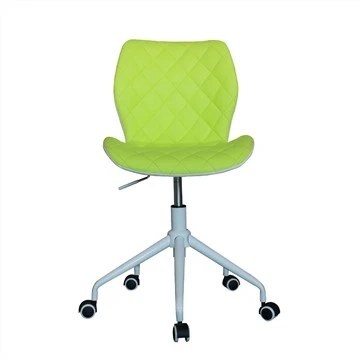 Cadeira giratória para home office com capa de PU
