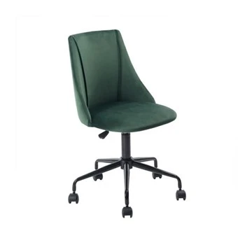Cadeira de mesa sem braços de veludo