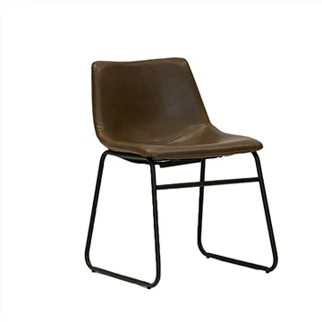 Cadeiras de jantar vintage de couro PU Lotusville