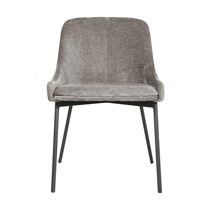 Cadeira de jantar de tecido com novo design elegante