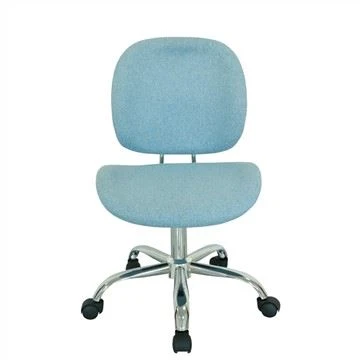 Cadeira de escritório azul com design ergonômico ajustável em altura