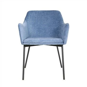 Cadeira de jantar de veludo com novo design elegante