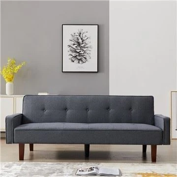 Sofá-cama de braço quadrado