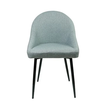 Cadeira de jantar de cozinha estilo moderno azul claro