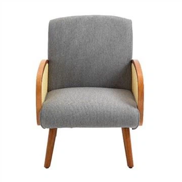 Cadeira de braço de apoio de braço de vime elegante