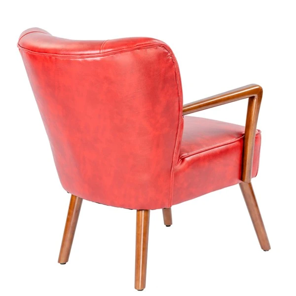 Wooden Accent Chair Leisure Reading Armchair PRAPIROON-P