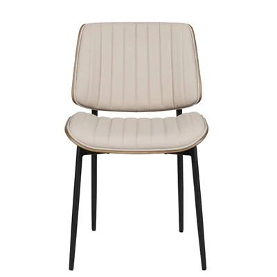 Cadeira lateral estofada moderna